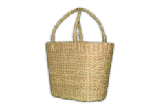 Oval Wicker Shopping Basket | Multifunctional for Beach, Travel, and Daily Use