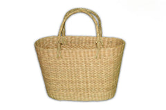 Oval Wicker Shopping Basket | Multifunctional for Beach, Travel, and Daily Use