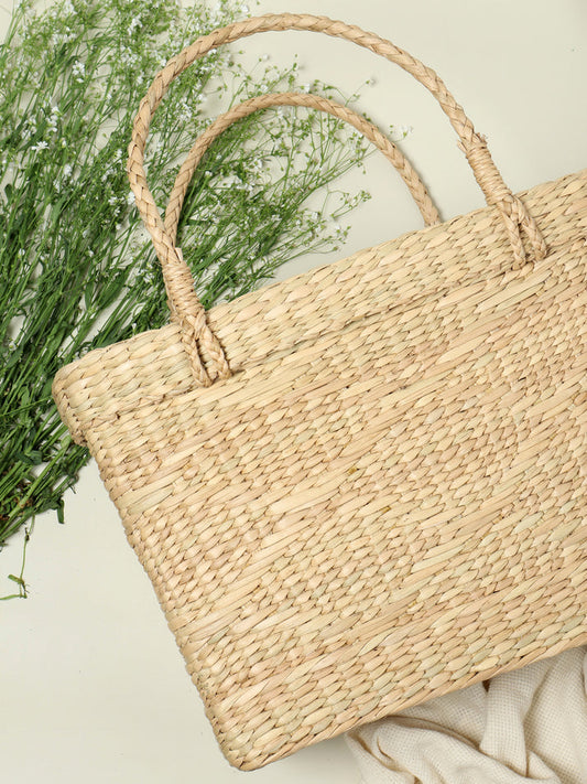 Seagrass Woven Tiffin & Multipurpose Basket | Artisanal Storage for Everyday Use