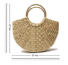 Chic U-Shaped Half-Moon Tote Beach Bag | Stylish and Versatile for Travel, Shopping, and Beach