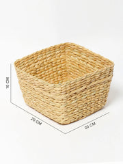 Handwoven Seagrass Dustbin & Planter | Handwoven Biodegradible Basket