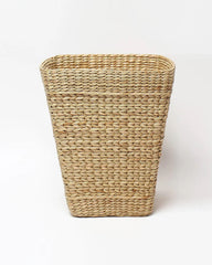 Eco-Friendly Seagrass Dustbin | Handwoven Wicker Basket