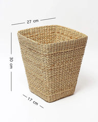 Eco-Friendly Seagrass Dustbin | Handwoven Wicker Basket