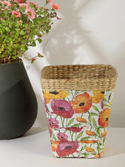 Handwoven Seagrass Dustbin for Dry Waste | Eco-Friendly Dustbin