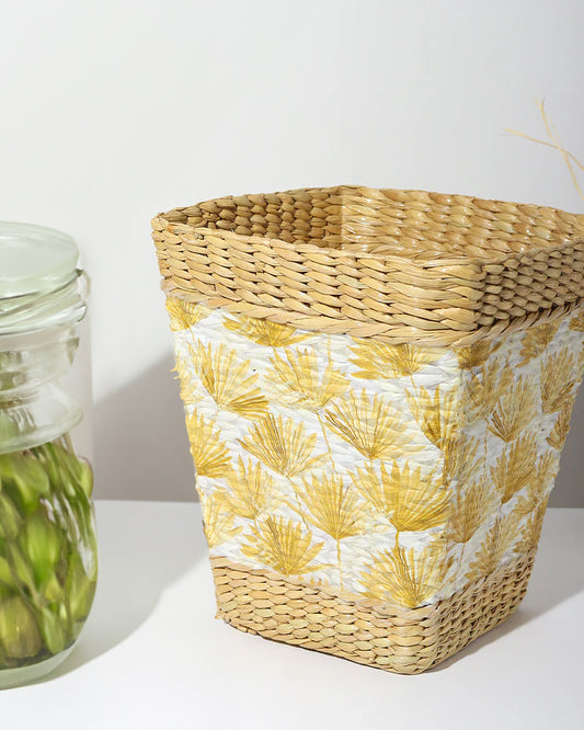 Handmade Seagrass Dustbin for Dry Waste | Eco-Friendly Dustbin