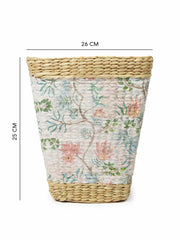 Handwoven Seagrass Dustbin | Eco-Friendly Waste Dustbin