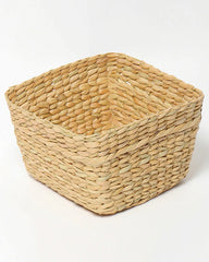 Set of 5 Handwoven Seagrass Dustbins Set of 5 | Ideal for Dry Waste or Planters