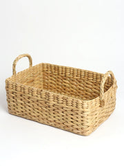 Hand-Woven Seagrass Fruit Basket with Handle | Versatile Gift Hamper and Storage Solution