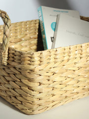 Hand-Woven Seagrass Fruit Basket with Handle | Versatile Gift Hamper and Storage Solution