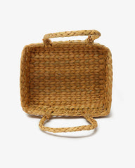 Seagrass Fruit Hamper Basket with Handle | Jali Pattern Design for Elegant Storage