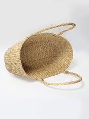 Set of 3 Handwoven Seagrass Baskets - Multipurpose Storage & Gift Hampers