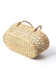 Seagrass Jali Pattern Gift Hamper & Multipurpose Basket