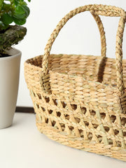 Seagrass Jali Pattern Gift Hamper & Multipurpose Basket