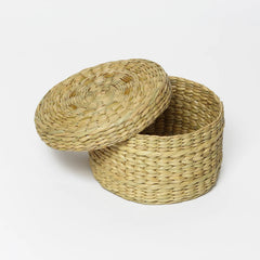 Round Seagrass Multipurpose Box with Lid