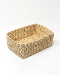 Seagrass Straw Organizer Trays Set of 4 | Hand-Braided Baskets for Storage, Décor, and Gifts