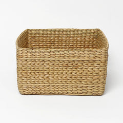 Hand-Braided Seagrass Shelf & Multipurpose Storage Basket