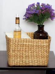 Seagrass Shelf & Multipurpose Storage Basket (Large) | Stylish and Functional Organizer