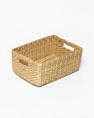 Elegant Hand-Braided Seagrass Shelf Storage Basket | Functional & Stylish Organization