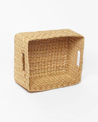 Elegant Hand-Braided Seagrass Shelf Storage Basket | Functional & Stylish Organization