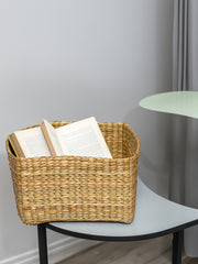 Hand-Braided Seagrass Shelf & Multipurpose Storage Basket