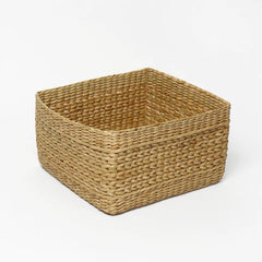 Hand-Braided Seagrass Shelf & Multipurpose Storage Basket