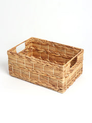 Seagrass Storage Basket & Organizer with Metal Frame