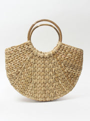 Chic U-Shaped Half-Moon Tote Beach Bag | Stylish and Versatile for Travel, Shopping, and Beach