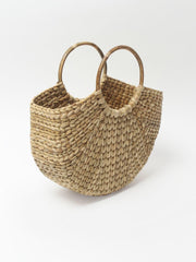 Chic U-Shaped Half-Moon Tote Beach Bag | Stylish and Versatile for Travel, Shopping, and Beach