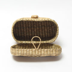 Seagrass Tissue & Jewelry Storage Box with Lid